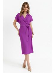 Stylove Sukienka w kolorze fioletowym rozmiar: M. Różowe sukienki damskie Stylove, m, bez wzorów, bez kołnierzyka, bez ramiączek, midi. Za 254.74 zł.
