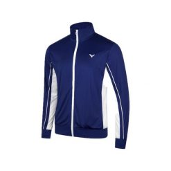 Bluza sportowa VICTOR J-43600 B. Niebieskie bluzy sportowe damskie VICTOR, xl, bez wzorów, bez ramiączek, bez kaptura. Za 169.99 zł.