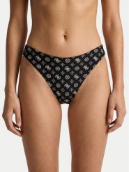Guess Dół od bikini E6GO07 MC04R Czarny. Czarne bikini damskie Guess, z aplikacjami. Za 219.99 zł.