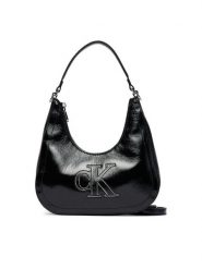 Calvin Klein Torebka LV04F3898G Czarny. Czarne torebki klasyczne damskie CALVIN KLEIN, bez wzorów, ze skóry, bez dodatków. Za 409.99 zł.