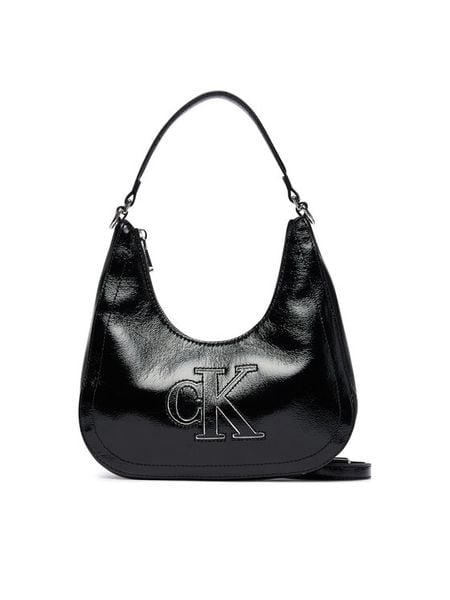 Calvin Klein Torebka LV04F3898G Czarny. Czarne torebki klasyczne damskie CALVIN KLEIN, bez wzorów, ze skóry, bez dodatków. Za 409.99 zł.
