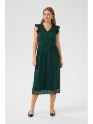 Kaffe Sukienka w kolorze zielonym rozmiar: 36. Zielone sukienki damskie Kaffe, bez wzorów, z koronki, bez kołnierzyka, bez ramiączek, midi. Za 113.99 zł.
