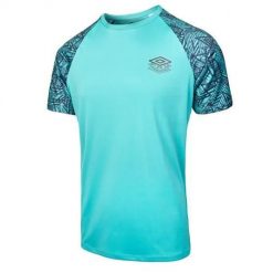 Koszulka sportowa męska Umbro Pro Training Ptf. Niebieskie t-shirty sportowe męskie Umbro, m, z poliesteru, bez ramiączek. Za 188.00 zł.