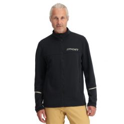 Bluza męska Spyder Speed Full Zip. Czarne bluzy bez kaptura męskie Spyder, m. Za 649.99 zł.