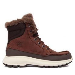 Śniegowce Helly Hansen. Brązowe buty zimowe męskie Helly Hansen, bez zapięcia. Za 759.99 zł.