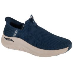 Buty sportowe męskie, Slip-ins: Arch Fit 2.0 - Crayn. Niebieskie buty sportowe na co dzień męskie Skechers, bez zapięcia. Za 449.99 zł.