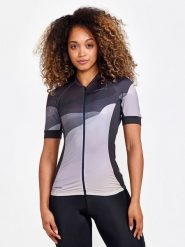 Craft Koszulka kolarska "ADV Endur Graphic" w kolorze antracytowym rozmiar: XS. Czarne bluzki sportowe damskie Craft, xs, z materiału, bez kołnierzyka, bez ramiączek. Za 173.99 zł.