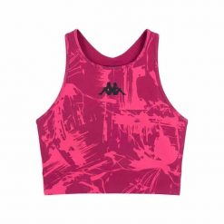 Biustonosz dla kobiet Kappa Irrana Pro. Czerwone biustonosze sportowe damskie Kappa, bez wzorów, z elastanu. Za 240.50 zł.