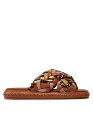 Liu Jo Klapki Amelia 14 SA3067 EX014 Brązowy. Brązowe klapki damskie Liu Jo, bez wzorów, ze skóry, bez obcasa. Za 489.99 zł.