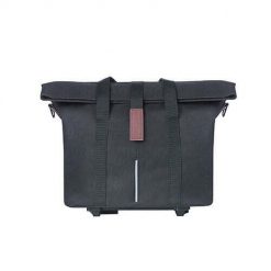 Wodoodporny plecak z poliestru Basil City Mik Klickfix. Czarne plecaki męskie BASIL, bez wzorów, z materiału. Za 324.95 zł.