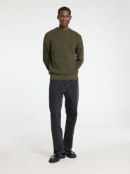 SELECTED HOMME Sweter "Theo" w kolorze khaki rozmiar: XL. Brązowe swetry męskie Selected Homme, xl, bez wzorów, z bawełny, bez kołnierzyka. Za 100.99 zł.
