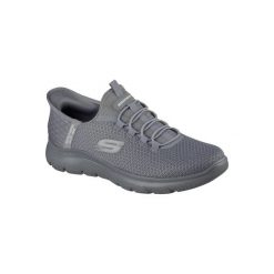 Buty sportowe Sneakersy męskie, Skechers Slip-Ins Summits - High Range. Czarne buty sportowe na co dzień męskie Skechers, bez zapięcia, trekkingowe. Za 379.99 zł.