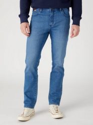 WRANGLER TEXAS SLIM SPODNIE MĘSKIE EASY DAYS W12SHN42M 112328892. Spodnie materiałowe męskie Wrangler, bez wzorów, z jeansu. Za 229.99 zł.