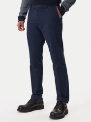 BOSS Spodnie garniturowe C-Genius 50555035 Granatowy Slim Fit. Niebieskie spodnie wizytowe męskie Boss, z bawełny. Za 699.99 zł.