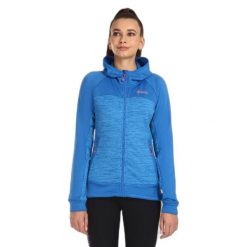 Bluza damska Kilpi Layana. Niebieskie bluzy z kapturem damskie Kilpi, s, z dzianiny. Za 215.49 zł.