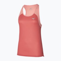 Koszulka do biegania damska Mizuno DryAeroFlow Tank. Brązowe t-shirty damskie Mizuno, xl, bez wzorów, ze skóry, bez kołnierzyka. Za 69.99 zł.