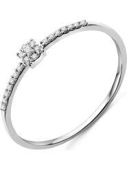 Revoni Złoty pierścionek z diamentami rozmiar: 56. Szare pierścionki damskie Revoni, z diamentem, złote. Za 630.99 zł.