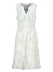 Sublevel Sukienka w kolorze biało-miętowym rozmiar: S. Zielone sukienki damskie Sublevel, s, bez wzorów, z bawełny, bez kołnierzyka, bez ramiączek, midi. Za 82.99 zł.