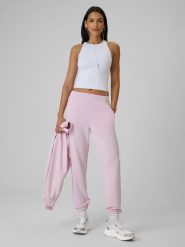 4F Spodnie dresowe joggery z modalem damskie - fioletowe M. Czerwone spodnie dresowe damskie 4f, m, bez wzorów, z dresówki. Za 159.99 zł.