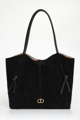 Torebka damska zamszowy shopper TWINSET. Shopper bag damskie Twinset Milano, bez wzorów, z zamszu, zamszowe, bez dodatków. Za 1,949.00 zł.