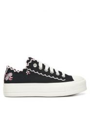 Converse Trampki Chuck Taylor All Star Lift A13529C Czarny. Czarne trampki i tenisówki damskie Converse, bez wzorów, z materiału. Za 339.99 zł.