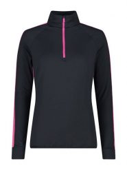 CMP Koszulka funkcyjna w kolorze czarnym rozmiar: 38. Czarne bluzki sportowe damskie CMP, bez kołnierzyka, bez ramiączek. Za 117.73 zł.