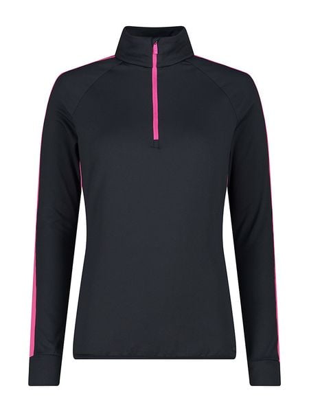 CMP Koszulka funkcyjna w kolorze czarnym rozmiar: 38. Czarne bluzki sportowe damskie CMP, bez kołnierzyka, bez ramiączek. Za 117.73 zł.