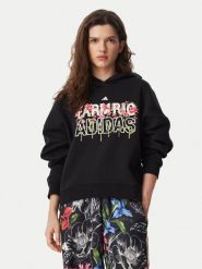 Adidas Bluza Farm Rio Hoodie KR0252 Czarny Regular Fit. Czarne bluzy bez kaptura damskie Adidas, xs, z bawełny. Za 349.99 zł.