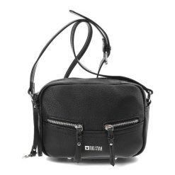 Czarna Torba Damska Big Star Modna Torebka. Czarne listonoszki damskie Big Star Accessories, bez wzorów, ze skóry ekologicznej, duże, bez dodatków. Za 169.00 zł.