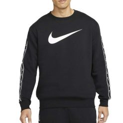 Bluza Repeat Rozmiar L Czarny - DX2029-010. Czarne bluzy bez kaptura męskie Nike, l, z dresówki. Za 318.95 zł.