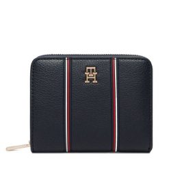 Portfel Tommy Hilfiger. Niebieskie portfele damskie Tommy Hilfiger, bez wzorów. Za 269.99 zł.