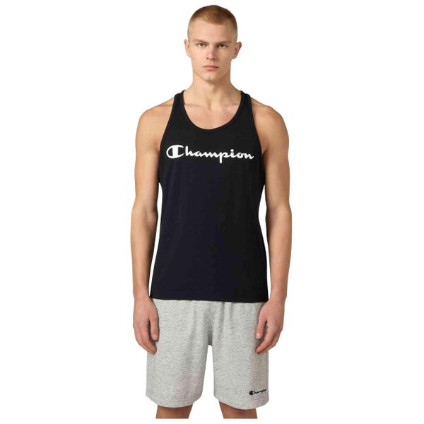 KOSZULKA męska CHAMPION bez rękawów 222282-KK001 sportowa bawełniana L. Czarne t-shirty sportowe męskie CHAMPION, l, z bawełny, bez ramiączek. Za 119.00 zł.