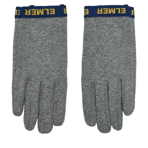 Rękawiczki Elmer. Szare rękawiczki damskie Elmer, bez wzorów, z dzianiny. Za 179.99 zł.