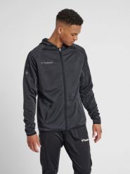 Bluza Hummel Zip hmlAUTHENTIC Pro. Czarne bluzy z kapturem męskie HUMMEL, l, z materiału. Za 250.75 zł.