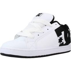 Buty do chodzenia męskie DC Court Graffik Skate. Białe buty trekkingowe męskie DC Shoes, ze skóry, bez zapięcia, trekkingowe. Za 383.88 zł.