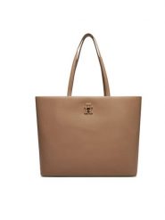 Tommy Hilfiger Torebka Th Modern Tote AW0AW17528 Beżowy. Brązowe torebki klasyczne damskie Tommy Hilfiger, bez wzorów, ze skóry, bez dodatków. Za 499.99 zł.