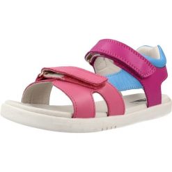 Sandały BOBUX BQ10687Q13HG Rose. Czerwone obuwie trekkingowe damskie Bobux, bez wzorów, ze skóry, bez obcasa. Za 287.99 zł.