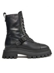 Stuart Weitzman Trapery Maverick Bedford Bte SF022 Czarny. Czarne trapery damskie Stuart Weitzman, ze skóry, bez obcasa. Za 3,349.00 zł.