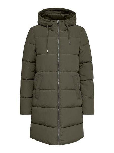 ONLY Płaszcz pikowany "Dolly" w kolorze khaki rozmiar: S. Brązowe płaszcze damskie Only, s, bez wzorów. Za 227.85 zł.