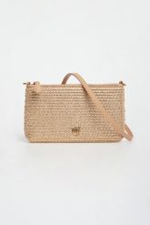 Torebka damska kopertówka Flat Horizontal Mini PINKO. Torebki wieczorowe Pinko, bez wzorów, bez kołnierzyka, bez ramiączek. W wyprzedaży za 599.20 zł.