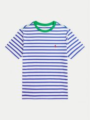 Polo Ralph Lauren T-Shirt 323958169001 Niebieski Regular Fit. Niebieskie t-shirty chłopięce Polo Ralph Lauren, bez wzorów, z bawełny, bez ramiączek. Za 149.99 zł.