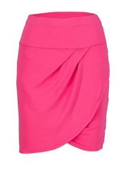 Blutsgeschwister Spódnica "Dreamy swinging hot pink" w kolorze różowym rozmiar: M. Różowe spódniczki damskie Blutsgeschwister, m, bez wzorów, mini, kopertowe. Za 127.35 zł.