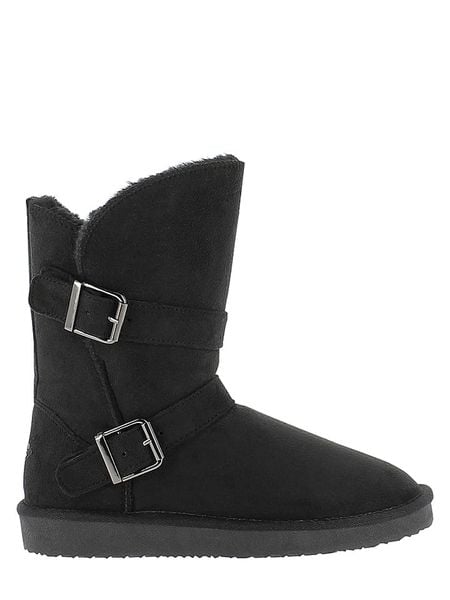 Blackfield Botki zimowe "Camphor" w kolorze czarnym rozmiar: 36. Czarne botki damskie Blackfield, na zimę, z materiału, z okrągłym noskiem, bez obcasa, bez zapięcia. Za 147.91 zł.