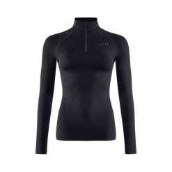Damska koszulka z długim rękawem i zamkiem przy szyi Falke Maximum Warm. Czarne t-shirty damskie Falke, bez wzorów, bez kołnierzyka. Za 465.00 zł.