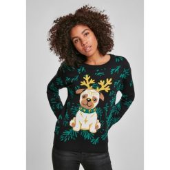 Bluza damska miejska klasyczna pug christmas. Czarne bluzy bez kaptura damskie Urban Classics. Za 237.00 zł.