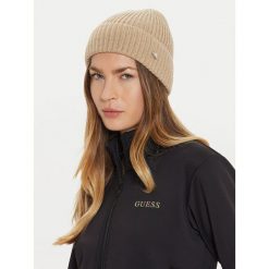 Czapka Guess. Brązowe czapki zimowe damskie Guess. Za 179.99 zł.