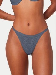 Triumph Stringi Signature Sheer 10216494 Niebieski. Niebieskie stringi damskie Triumph, bez wzorów, z syntetyku. Za 79.99 zł.