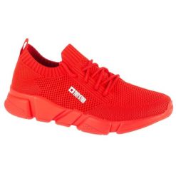 Buty Big Star Shoes JJ274265 czerwone. Czerwone buty sportowe na co dzień damskie bez wzorów, z gumy. Za 280.20 zł.