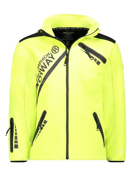 Geographical Norway Kurtka softshellowa "Twopac" w kolorze żółtym rozmiar: L. Żółte kurtki outdoor męskie Geographical Norway, l, bez wzorów, bez kaptura. Za 224.45 zł.