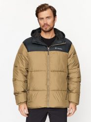 Columbia Kurtka zimowa Puffect™ Hooded Jacket Brązowy Regular Fit. Brązowe kurtki męskie Columbia, na zimę, m, bez wzorów, z syntetyku, bez kaptura. Za 549.99 zł.